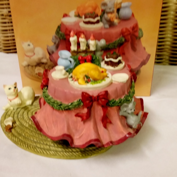 Vintage Animated Holiday Musical Table Decor, Thanksgiving, Christmas NWOT Video - Picture 5 of 13